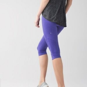 Purple lululemon 💎Cropped Leggings